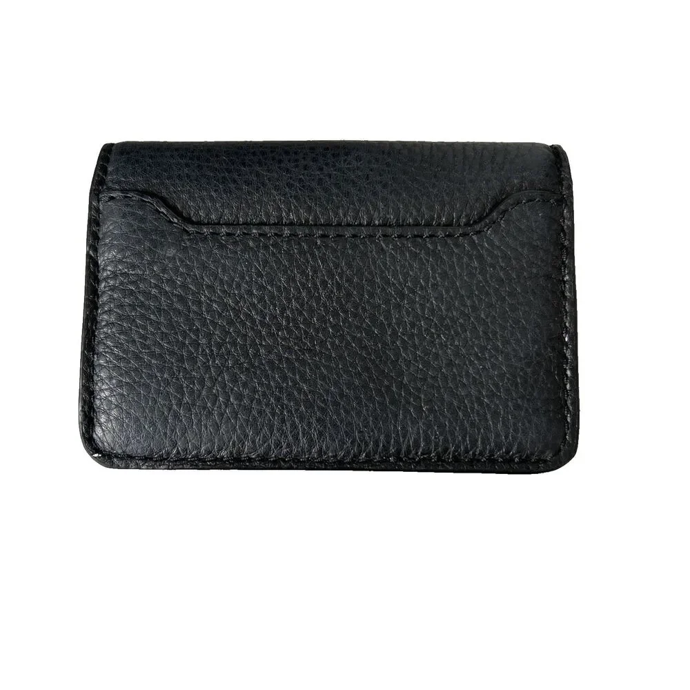 Marc Jacobs Card Case/Cardholder Black Leather Unisex 4.3